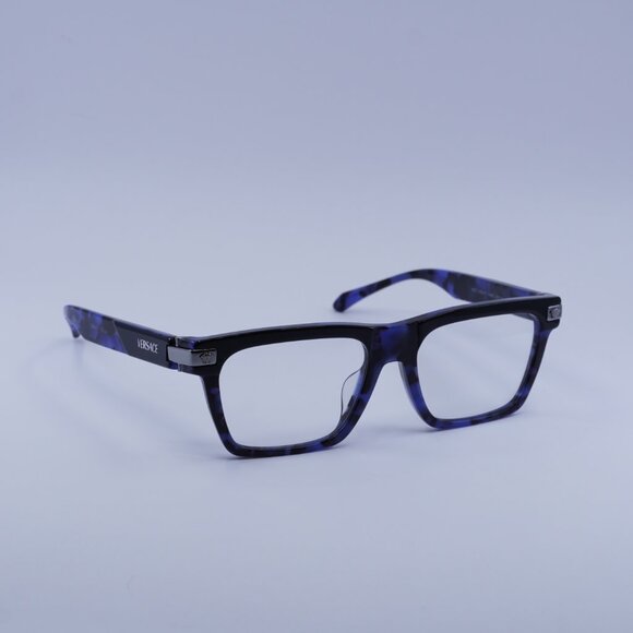 Versace VE3354F 5460 Eyeglasses Top Black/Blue 55mm Rectangle Frame - Picture 5 of 10